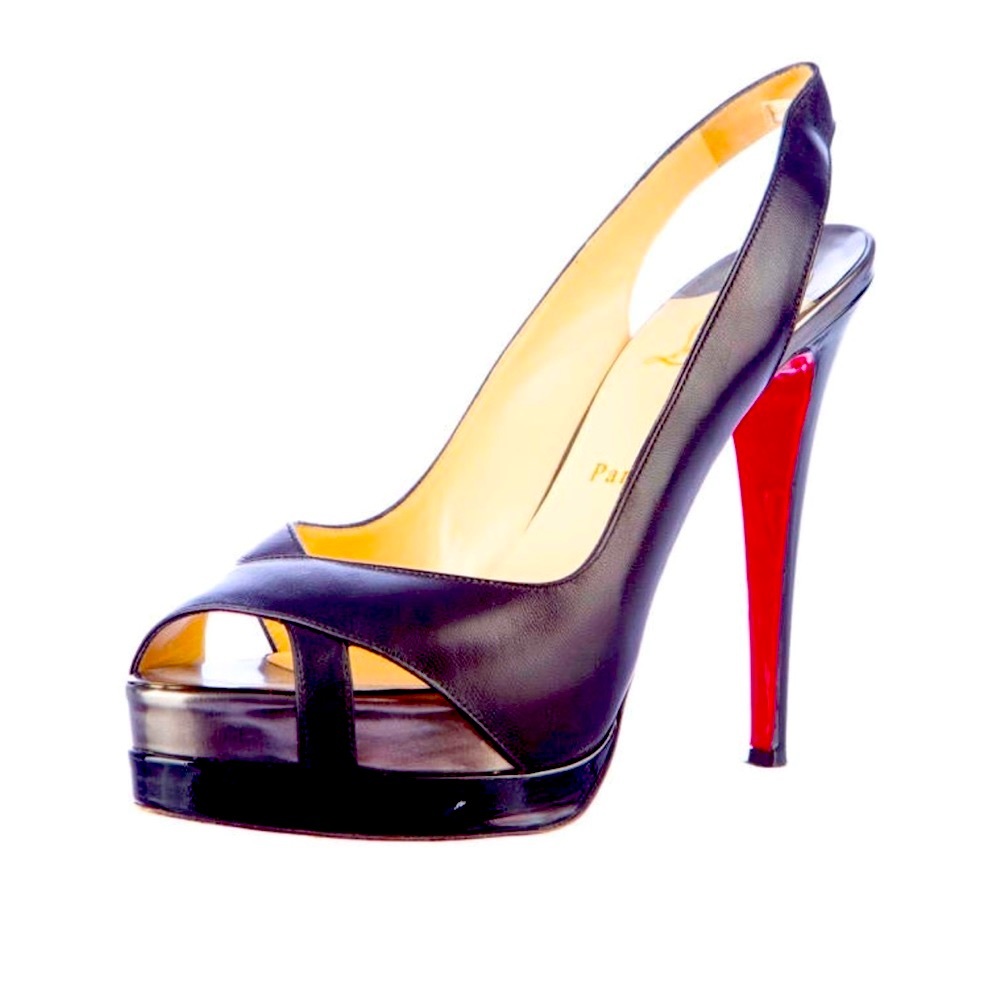 Louboutin Slingback Platform Pumps